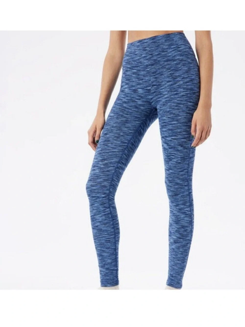 OUTDOOR VOICES space dye blue ocean set of both tank and leggings